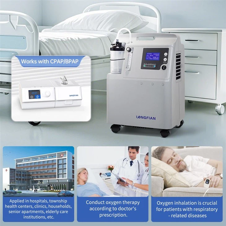 China Hot Sale 5 Liters Physical Therapy Oxygen Machine Oxygen Converter Machine