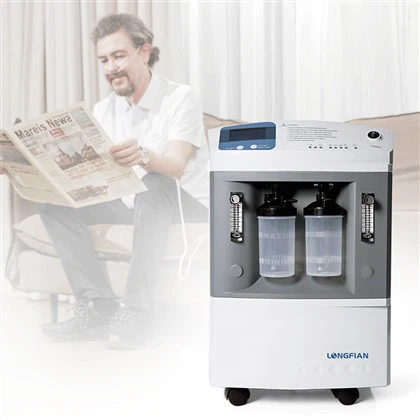 Máquina de oxígeno 20PSI de doble flujo con 10 litros / minuto