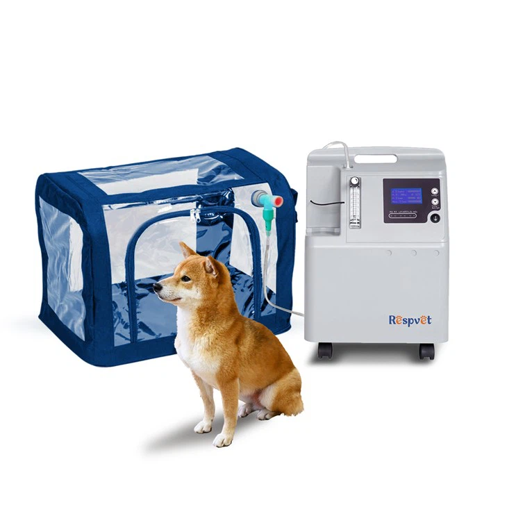 Equipo de oxigenoterapia veterinaria